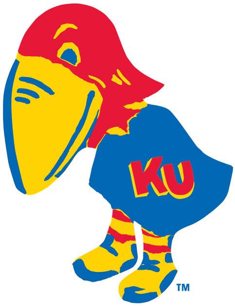 Kansas Jayhawks 1923-1928 Primary Logo iron on paper